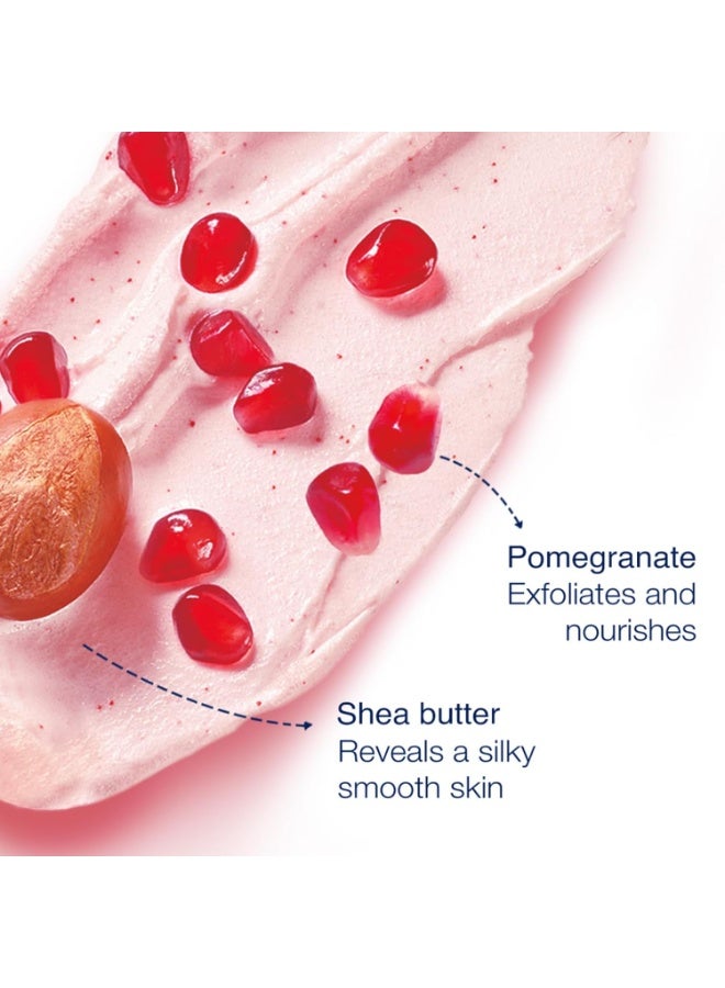 Dove Body Polish for Skin Exfoliation & Moisturisation with Pomergranate Seeds & Shea Butter| For Radiant & Soft Skin | Sulphate Free | 100g - Image 3